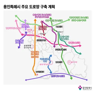 반도체 산단 조성 처인구 일대 도로망 구축도 속도