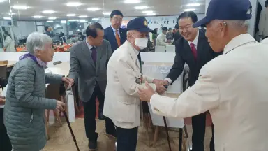 원주 개운감리교회, 6·25전쟁 참전유공자에 점심 식사 대접