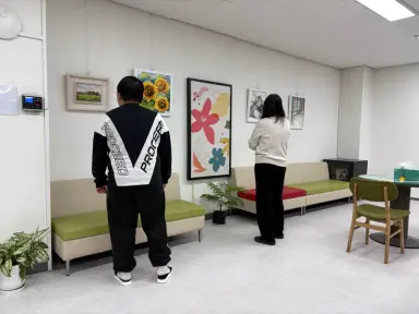 흥선동, 복지민원실에 [마음이 머무는 곳] 전시 공간 조성