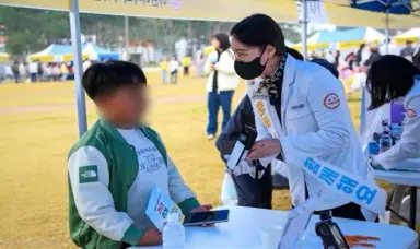 홍성군 어린이·사회복지급식관리지원센터, 손 위생 체험부스 운영