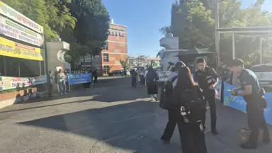 광양교육지원청, 관내 중학교 8곳 학교폭력 예방 릴레이 캠페인