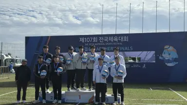 순천고 양궁부, 전국체전 컴파운드 단체전 은메달 쾌거