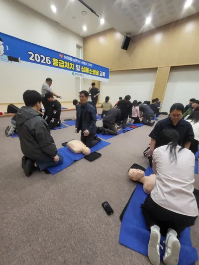 무안군, 심정지 대응력 강화…응급처치 및 심폐소생술 교육 실시