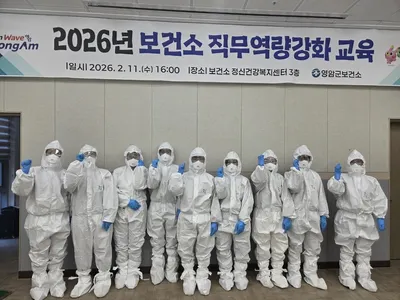 영암군보건소, 신규직원 대상 ‘감염병 안전’ 착·탈의 교육 실시