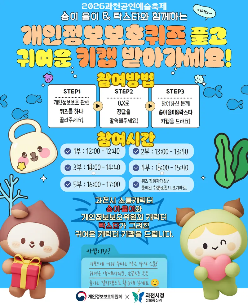 과천시, ‘과천공연예술축제’서 ‘개인정보 보호 홍보 활동’ 추진