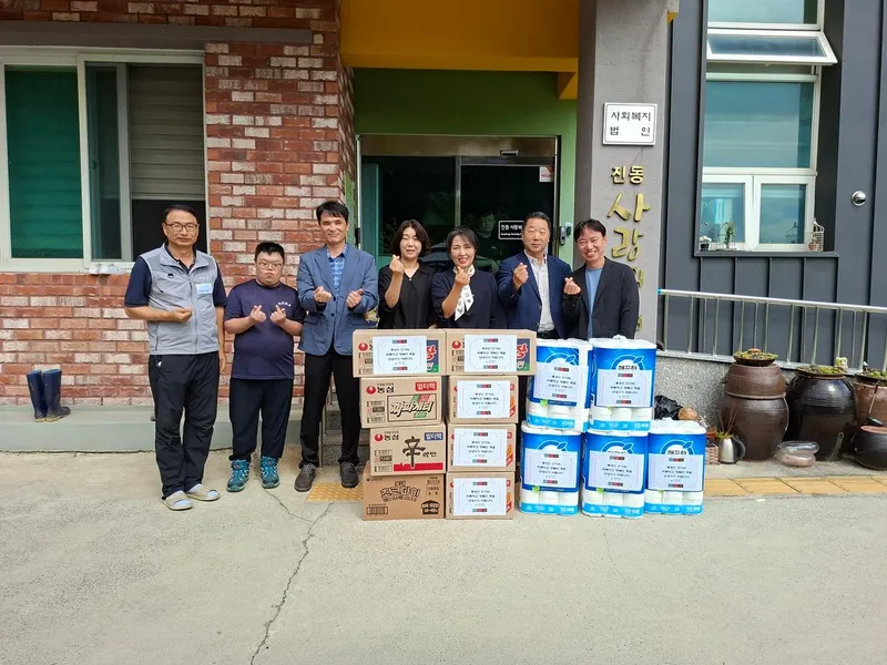 창원시 상수도사업소, 추석 앞두고 사회복지시설 위문