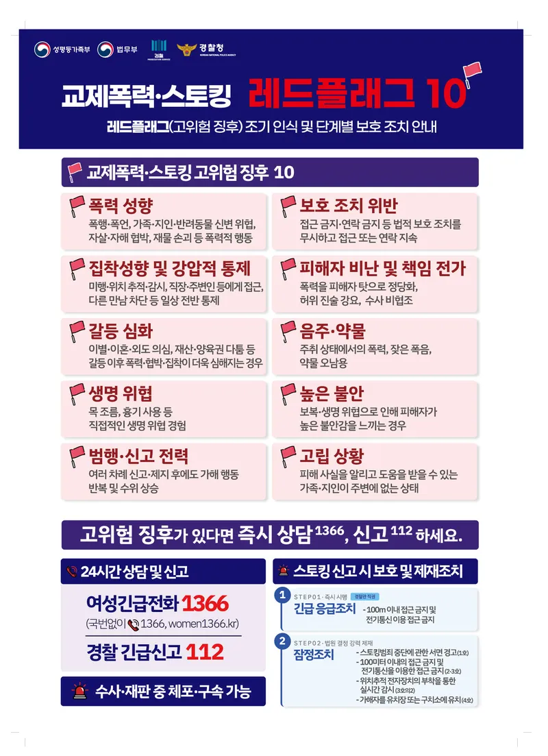 교제폭력.스토킹 레드플래그 영상 홍보