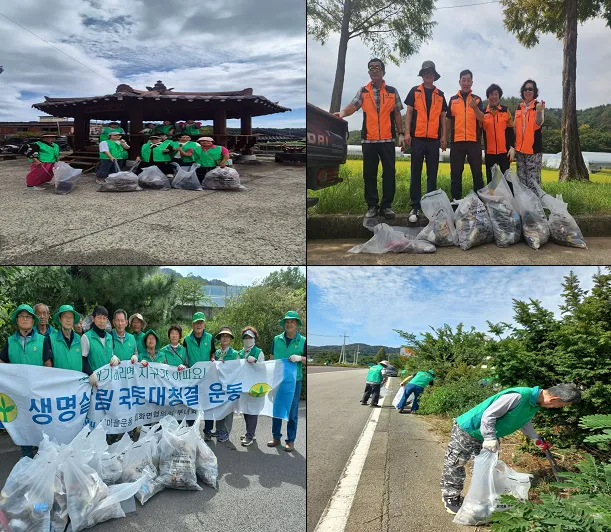 회화면, 공룡엑스포·추석 명절맞이 민·관합동 환경정비 실시 [회화면]