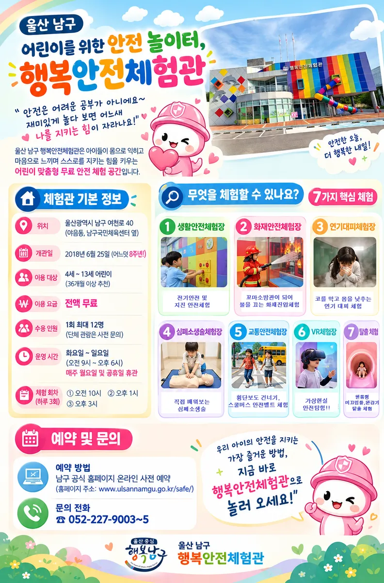 어린이를 위한 안전 놀이터! 울산 남구 행복안전체험관