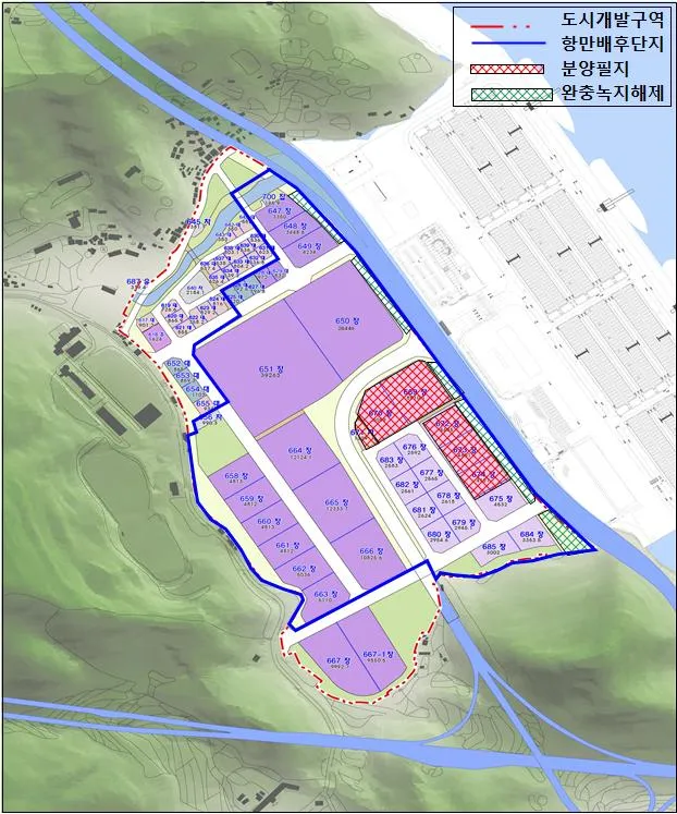 창원시, 가포지구 1종항만배후단지 6필지 새 주인 찾는다