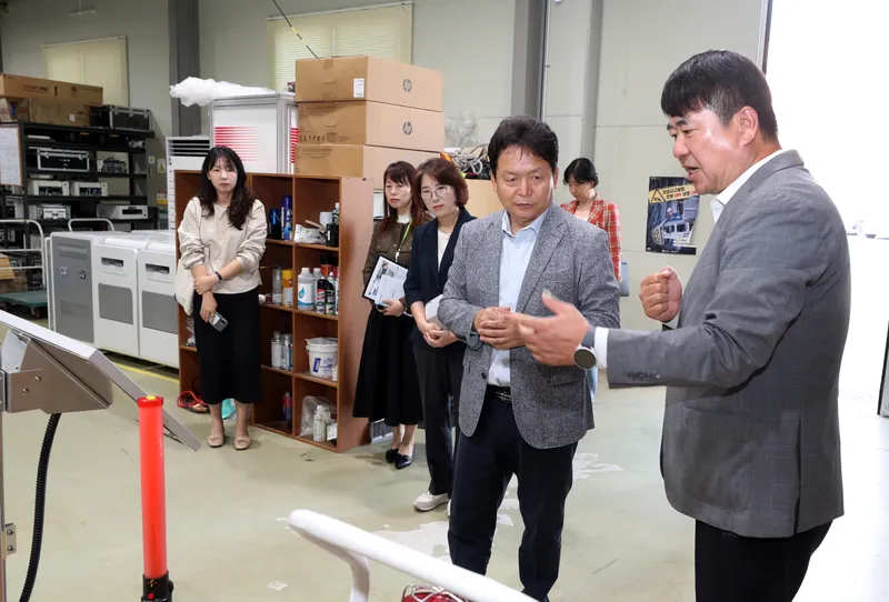 청주시 기업애로해소지원단, ㈜본시스와 현장대화