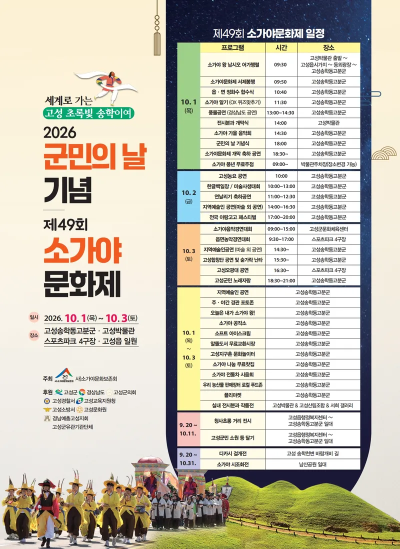 고성군, 제49회 소가야문화제 개최 [문화예술과]
