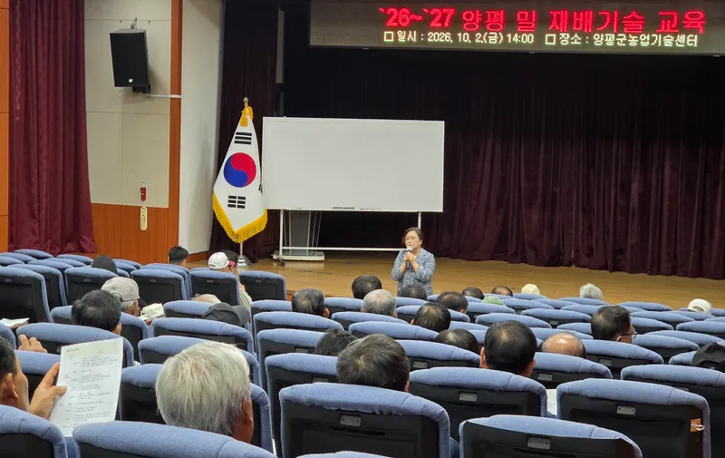 양평군, ‘26~‘27년 양평밀 재배기술 교육 개최
