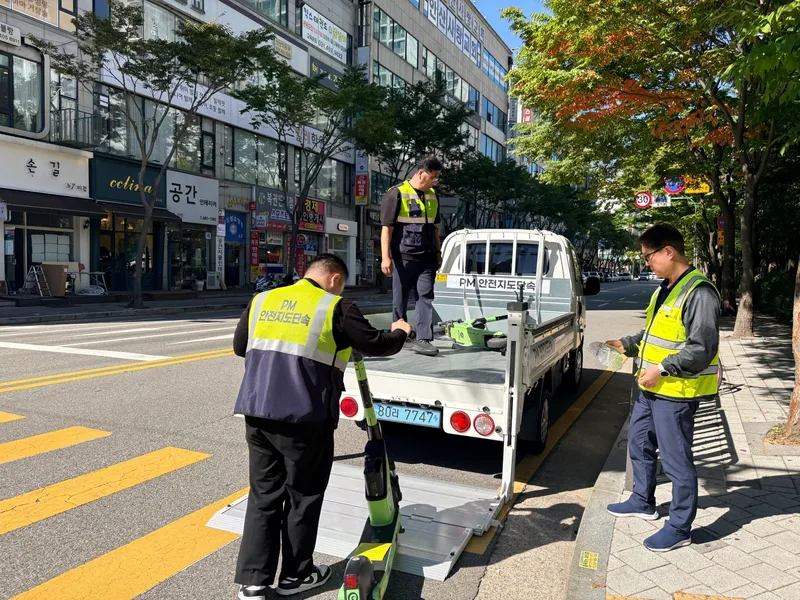 안산시, 무단 방치 개인형 이동장치 즉시 견인 강화