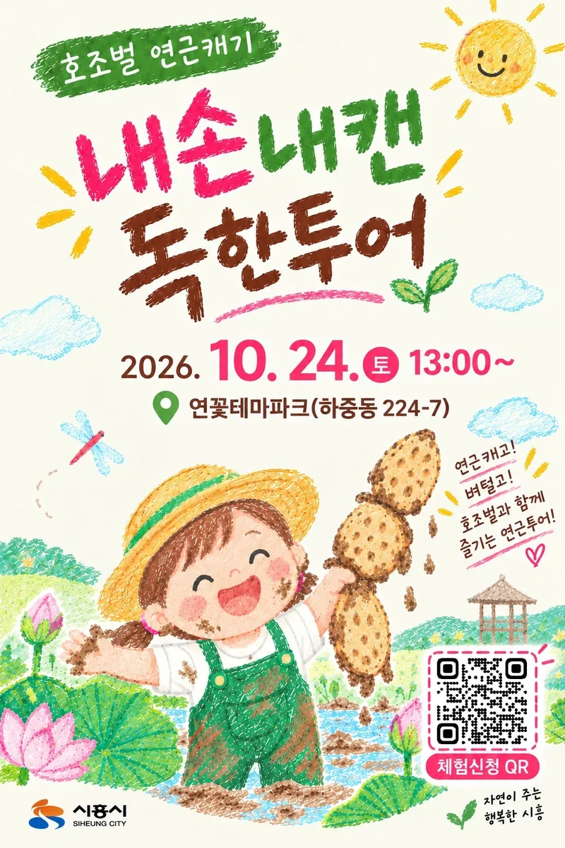‘연근 수확부터 호조벌 프로그램까지 풍성’ 24일 ‘가족과 함께하는 호조벌 연근캐기’ 개최