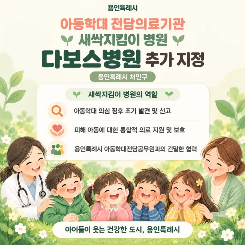 용인특례시, 다보스병원과 학대피해아동 회복 지원 협력체계 구축
