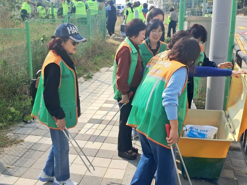 은행동 자율방재단, 겨울철 자연재난 대비 현장 점검ㆍ안전 캠페인 전개