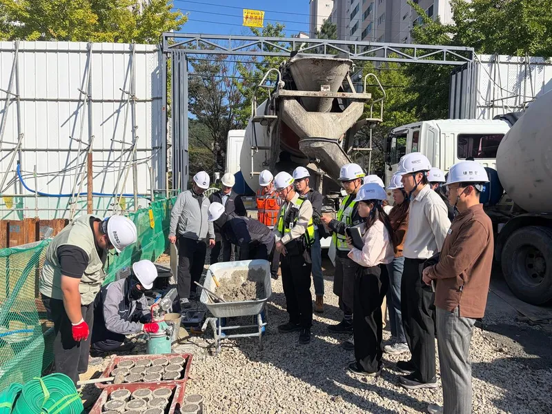 창원특례시, 내서도서관 건립공사 현장, 국토안전관리원 맞춤형 안전·품질 컨설팅 실시