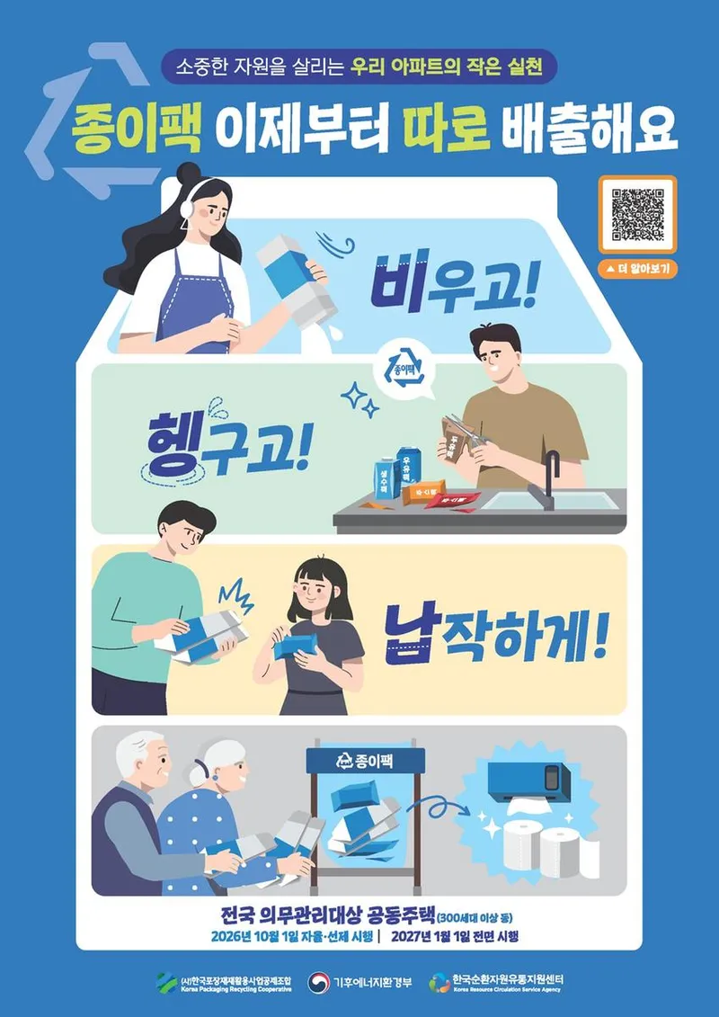 창원특례시, 종이팩 1·2·3 ! 분리배출 참여 이벤트 실시