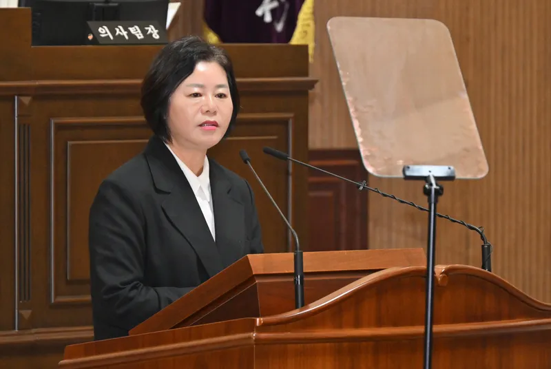 [5분 자유발언] 강묘영 의원, “재선충 피해 급증, 이대로 안돼” 방제 전환 촉구