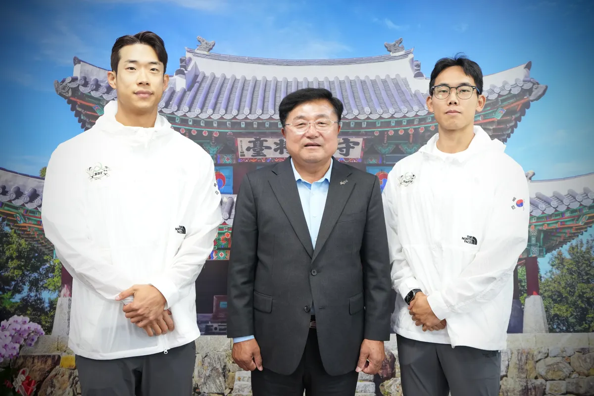 광주시, 보디빌딩 국가대표 선수단 출전 격려