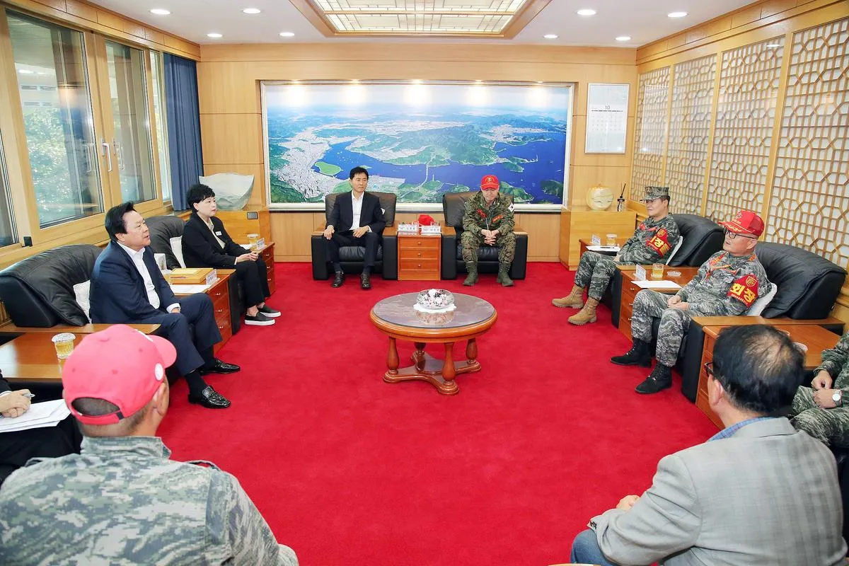 창원특례시장, 해병대 마창진 전우회와 간담회 개최
