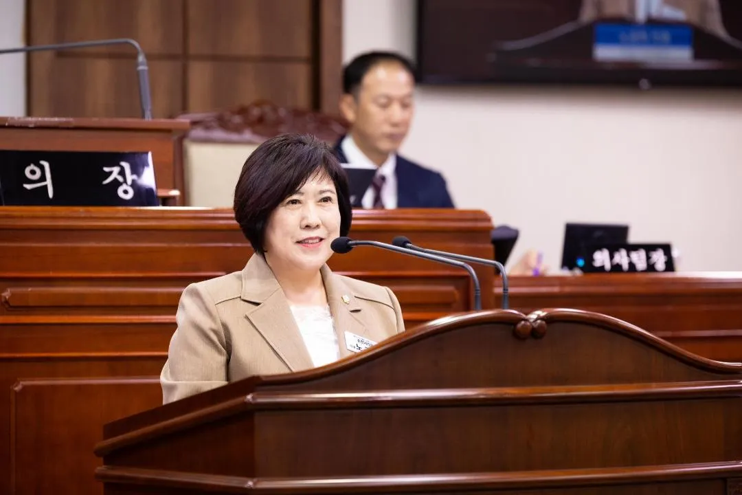 노금희 순천시의원, 여순광 어르신 무료버스 기준 통일 촉구