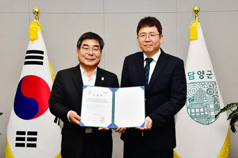 담양군, 위드포스서 농작업용 착용형 로봇 기증받아