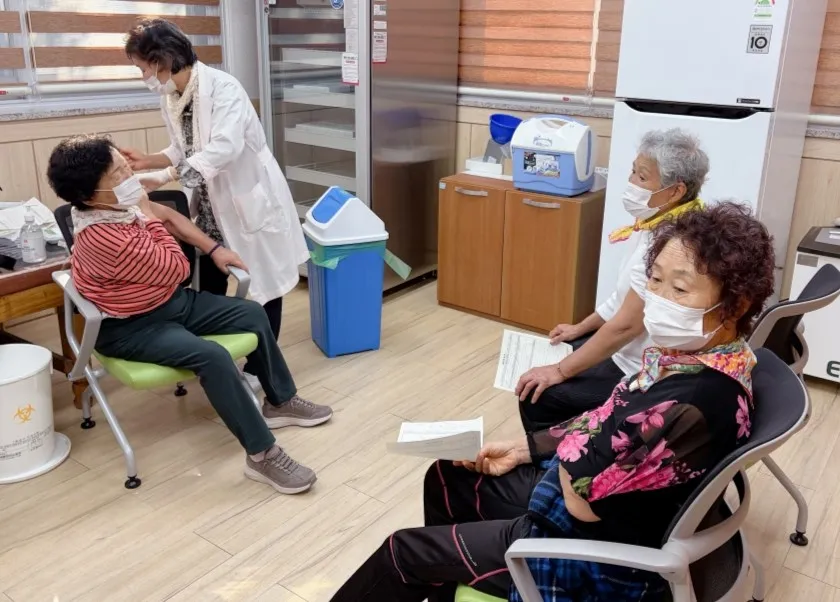강진 작천보건지소 독감 무료 예방접종, 마을방송 홍보 효과