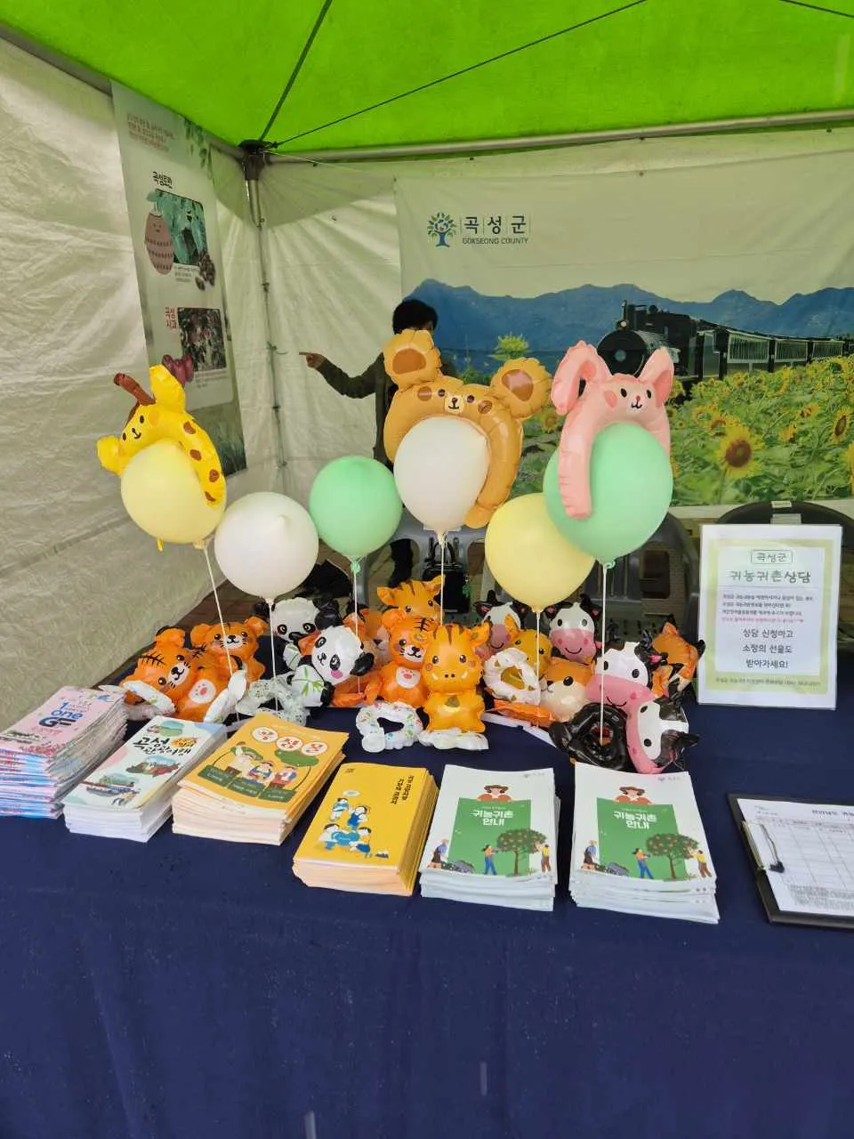 곡성군, 기차마을 풍선축제서 귀농귀촌 홍보…도시민 눈길
