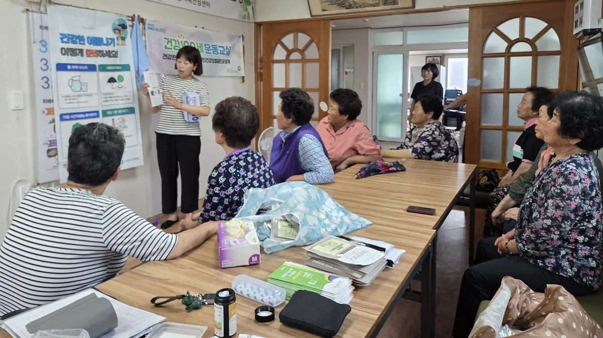 곡성군보건의료원, 취약계층 대상 폭염 대비 온열질환 예방교육 추진