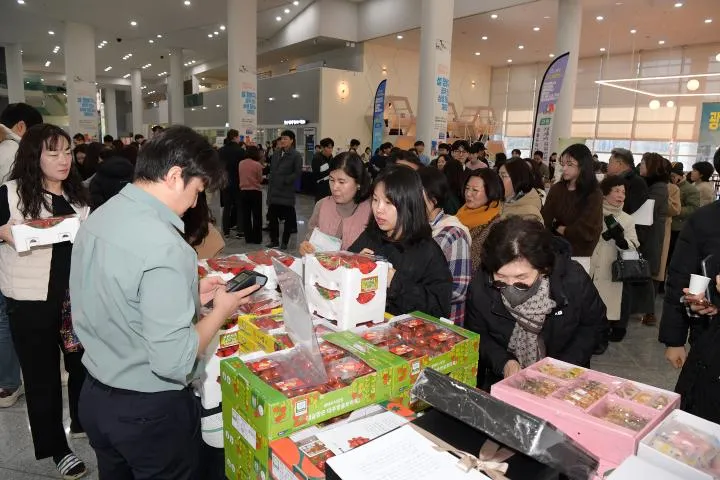 광주·전남 상생장터, 설맞이 3000만원 판매 '성황'
