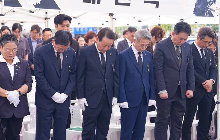 광주시, 학동4구역 재개발 참사 5주기 추모식 엄수... ‘안전도시’ 약속