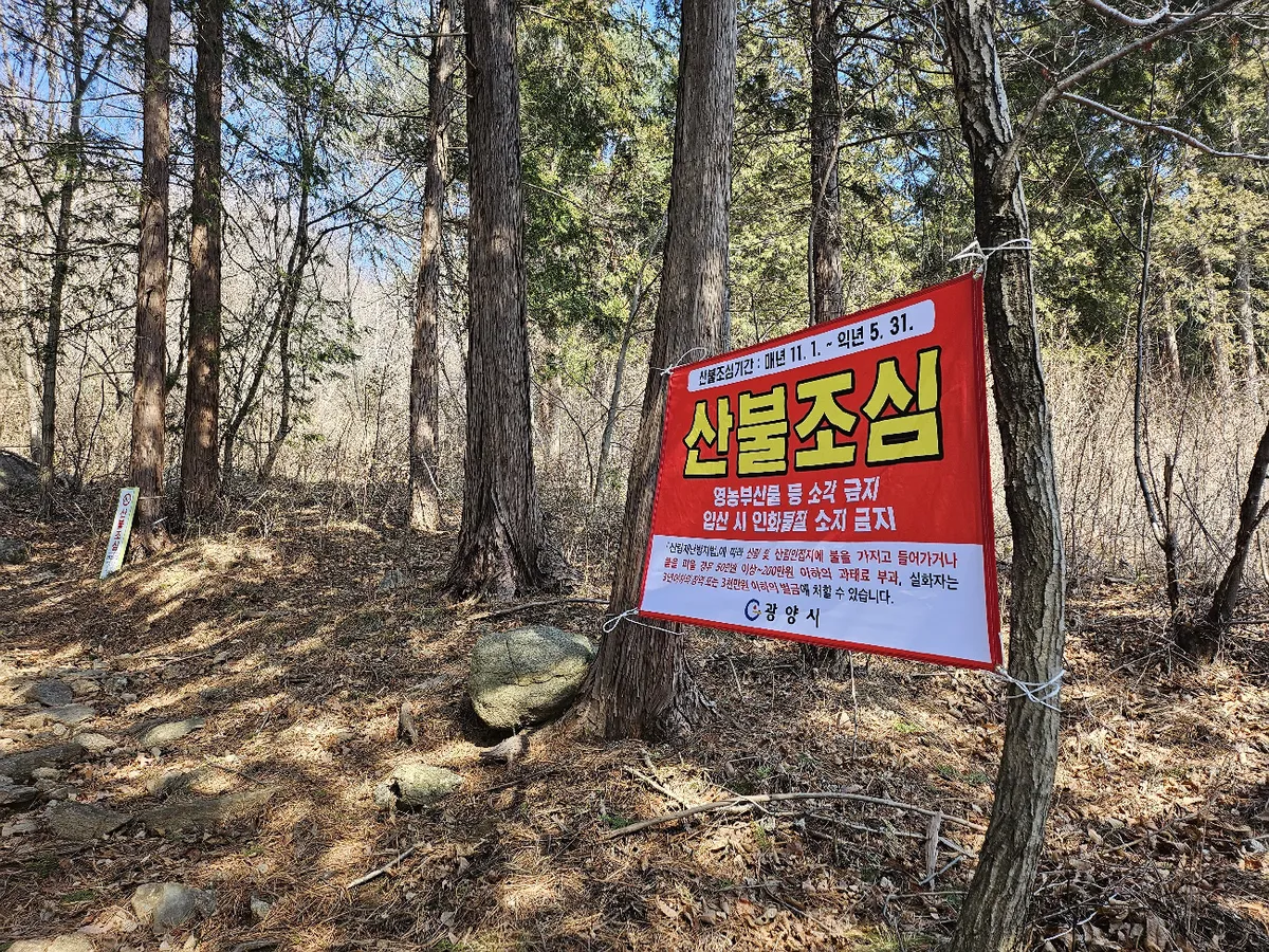 광양시, 산불 조심! 봄철 맞춤 현장 단속 강화