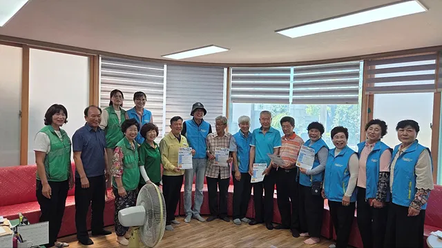 진상면 주민자치회, 혹서기 폭염 대응 경로당 찾아 위로