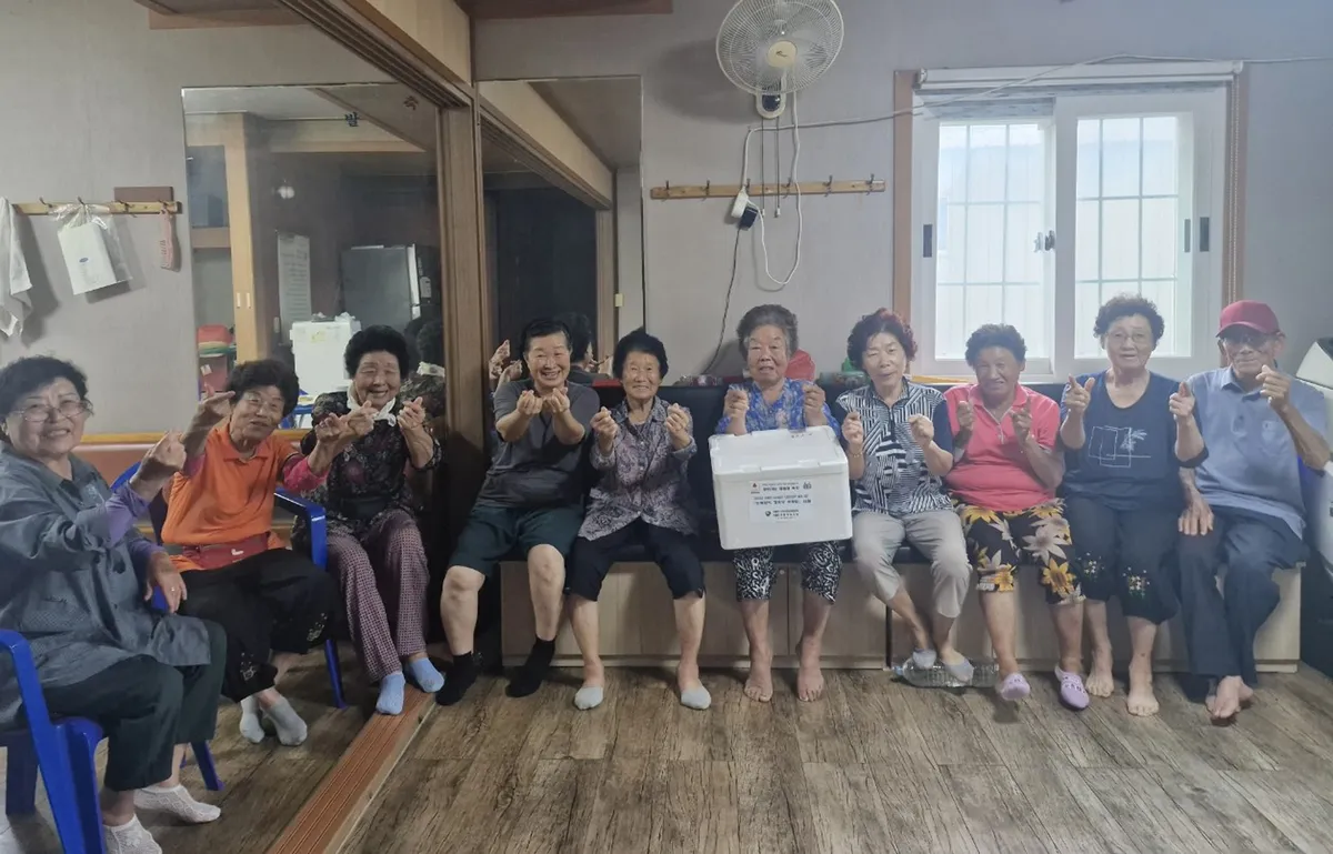 함평군 손불면, 주민 모금 성금으로 경로당 50개소에 돼지고기 지원