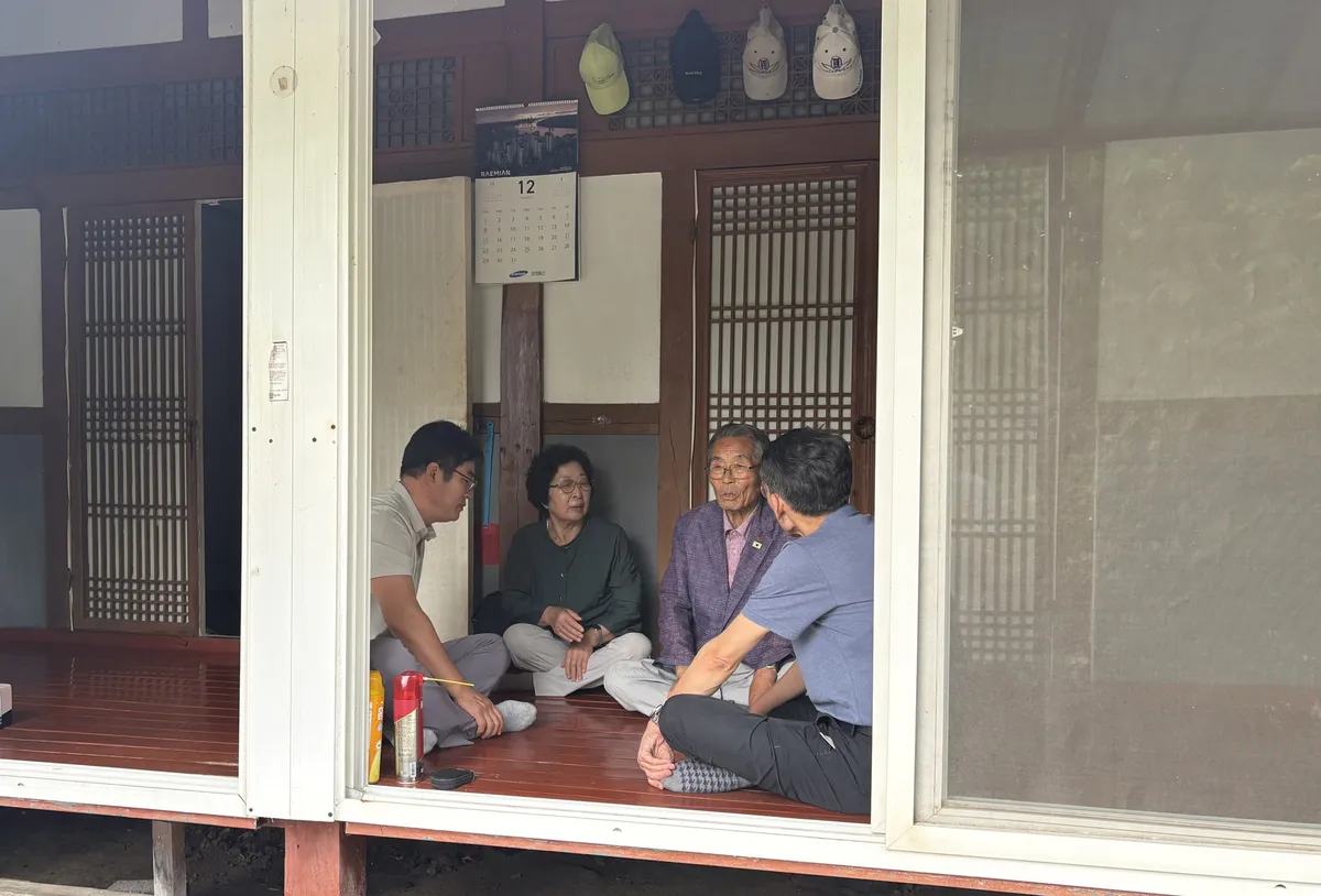 함평군 학교면, 광복절 맞아 독립유공자 유가족 위문