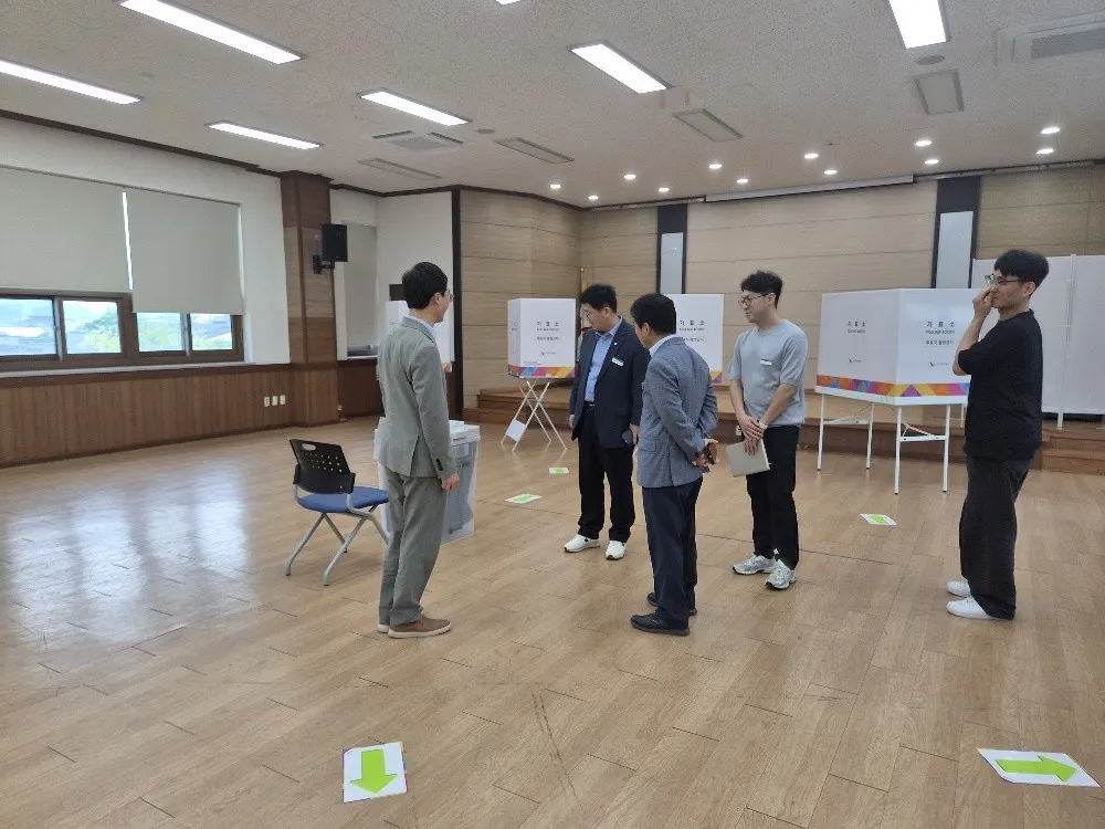 화순군, 제9회 지방선거 사전투표소 점검…취약계층 편의집중