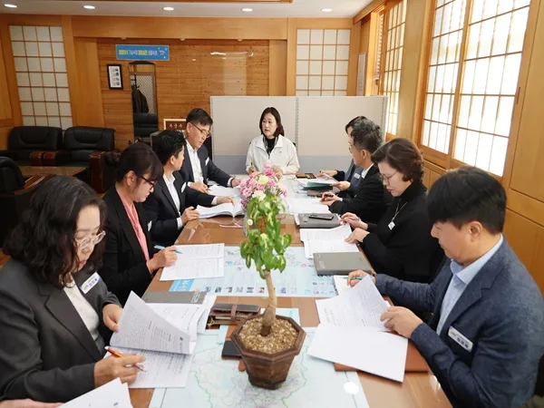 장흥군 신임 김현미 부군수, 군정 주요 업무 보고회 개최