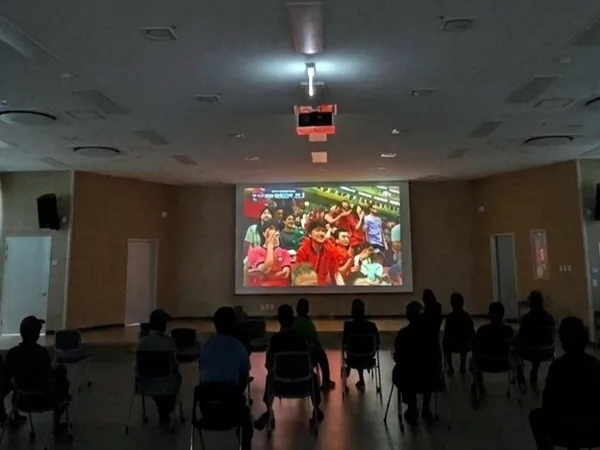 장흥군 노인복지관, 월드컵 응원 열기로 무더위 날렸다