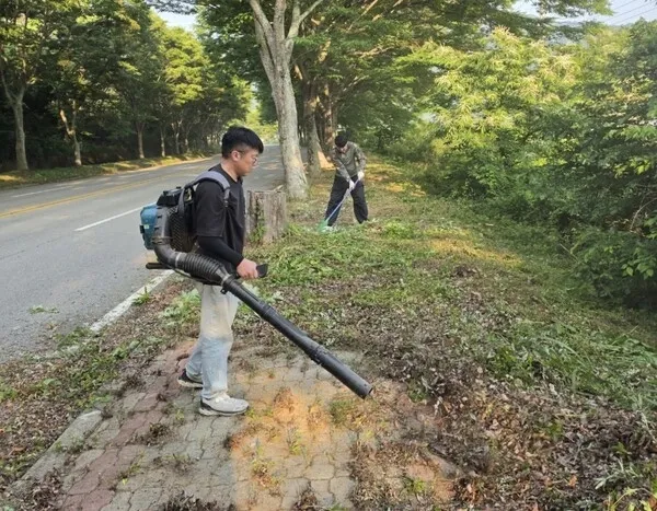 장성군 삼계면 청년회, 장마철 맞아 생활권 배수로 정비 솔선수범
