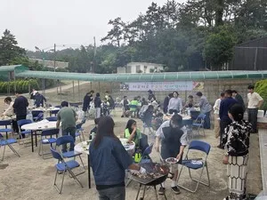 군내북초, 가족과 함께 삼겹살 파티로 교육공동체 하나 돼