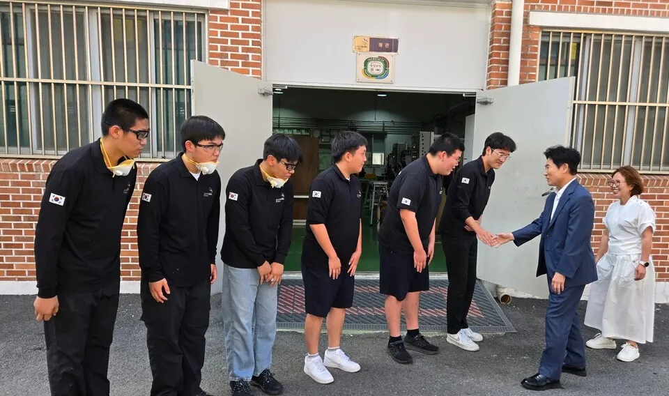 나주공고 '협약형 특성화고' 도약, 김대중 교육감 현장 방문