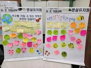 팔마초등병설유치원, 초1과 함께 부르는 '지구지킴이 이음약속송' 공개