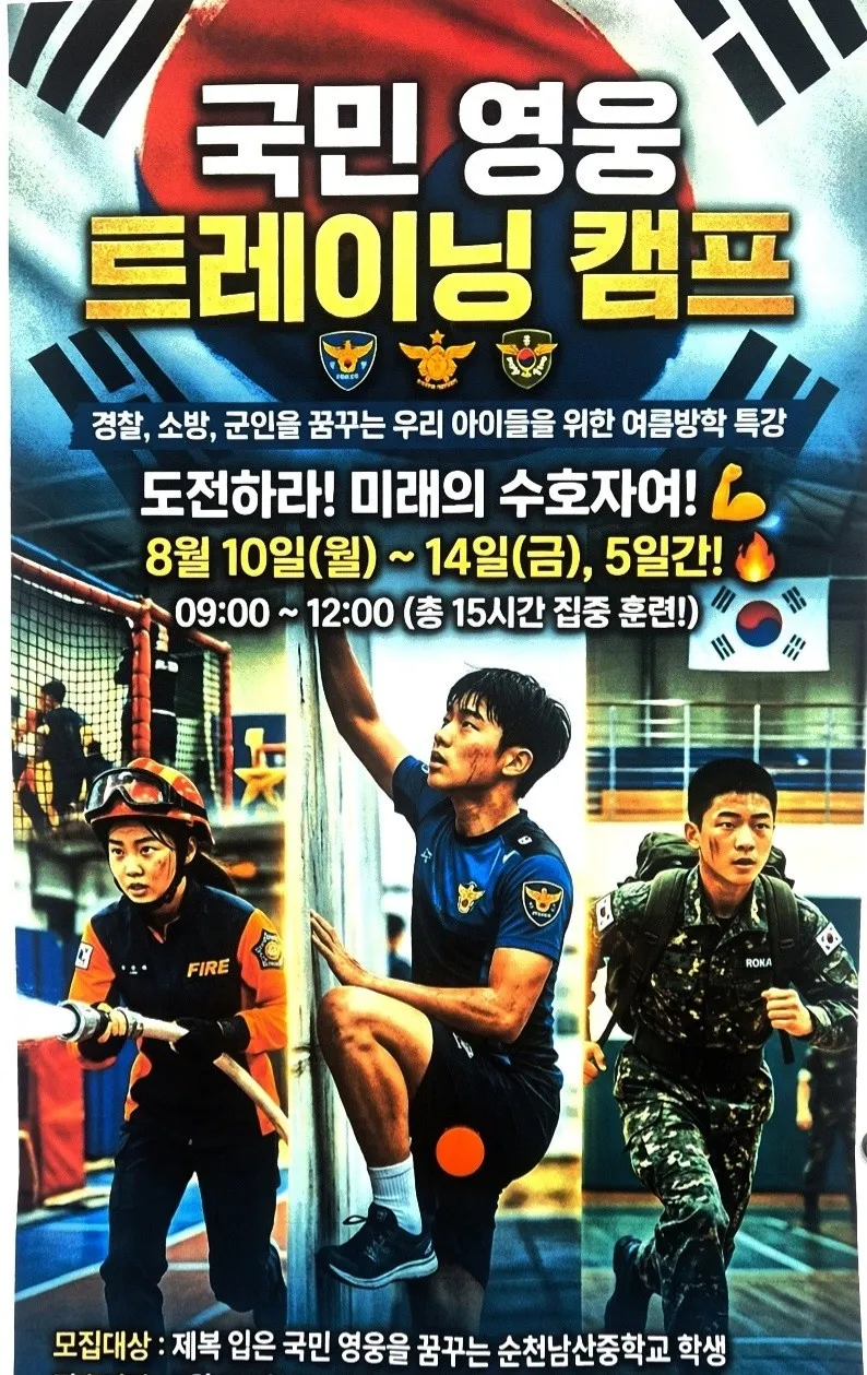 순천남산중, 미래 공공안전 전문가 꿈나무 집중 육성 - 교육 | 시민의 눈