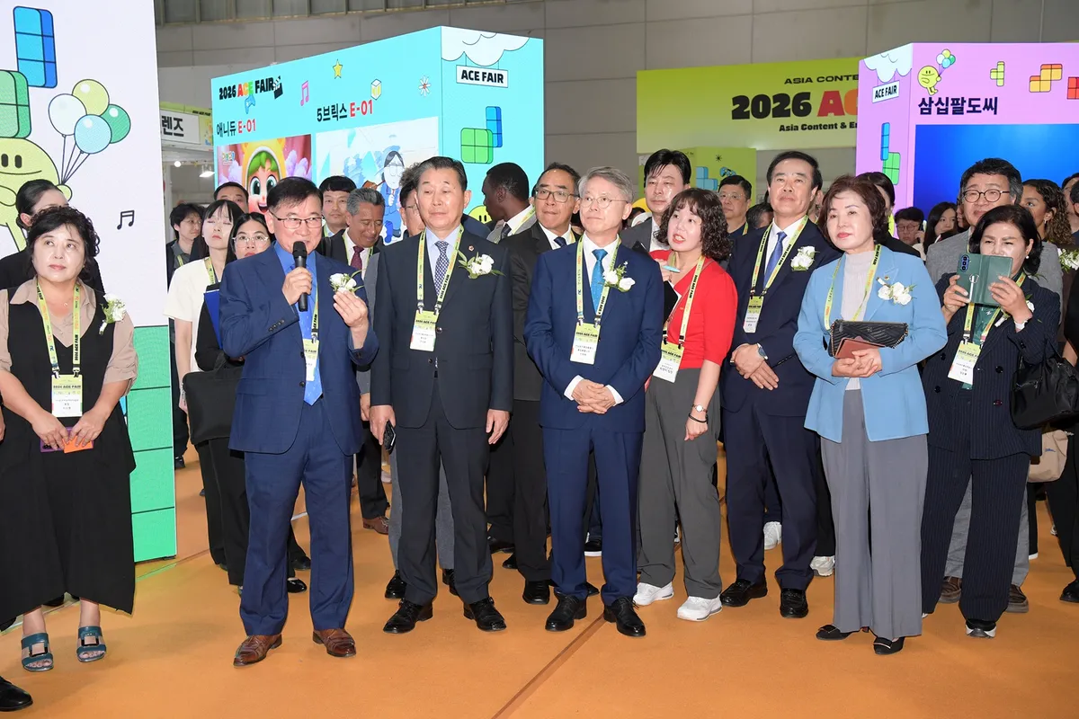 민형배 시장, 2026 에이스 페어 개막식 참석...전시 부스 순회