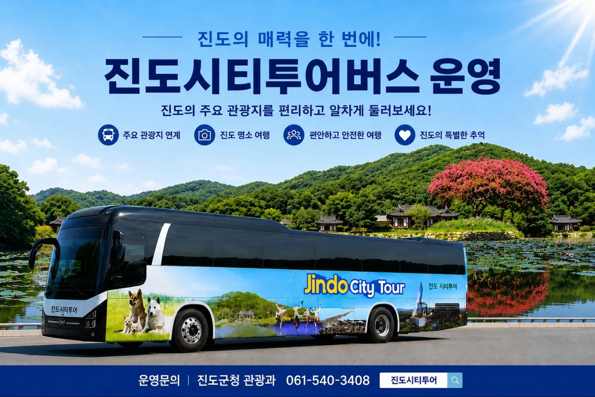 진도군, ‘시티투어 버스’ 운영으로 체류형 관광 활성화