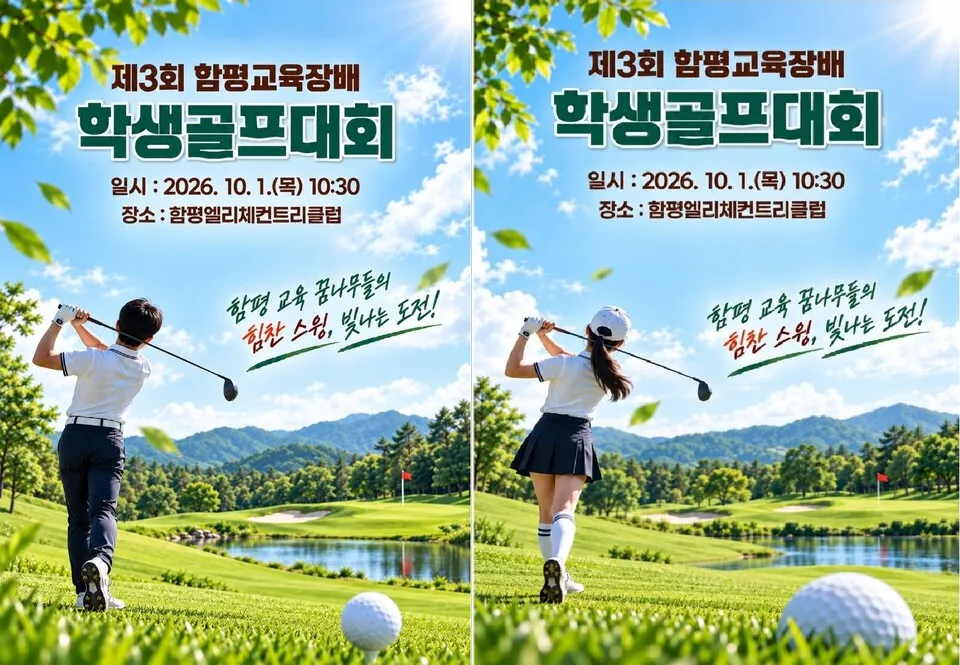 함평교육지원청, 제3회 교육장배 학생골프대회 10월 개최