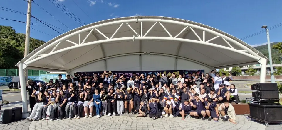 광양 4개 중학교, 백학문화복지센터서 연합 버스킹 페스티벌 열어