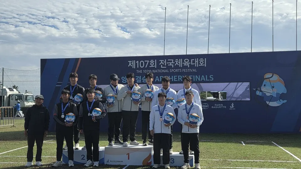 순천고 양궁부, 전국체전 컴파운드 단체전 은메달 쾌거